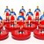 Subbuteo Andrew Table Soccer Olympiacos 1983-84 on classic Hasbro bases